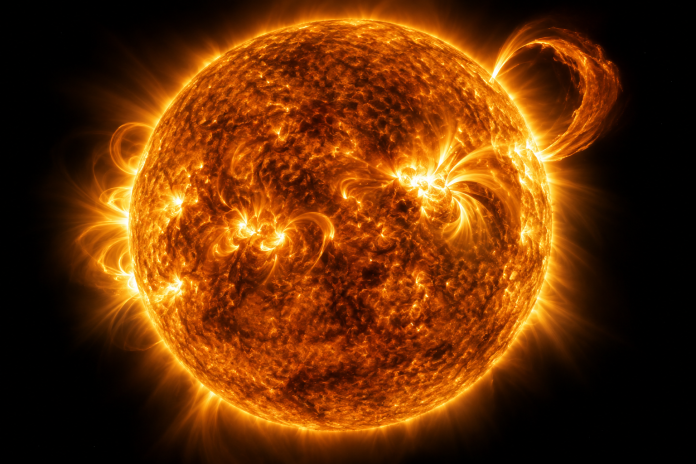 Tematické zobrazenie slnečných erupcií